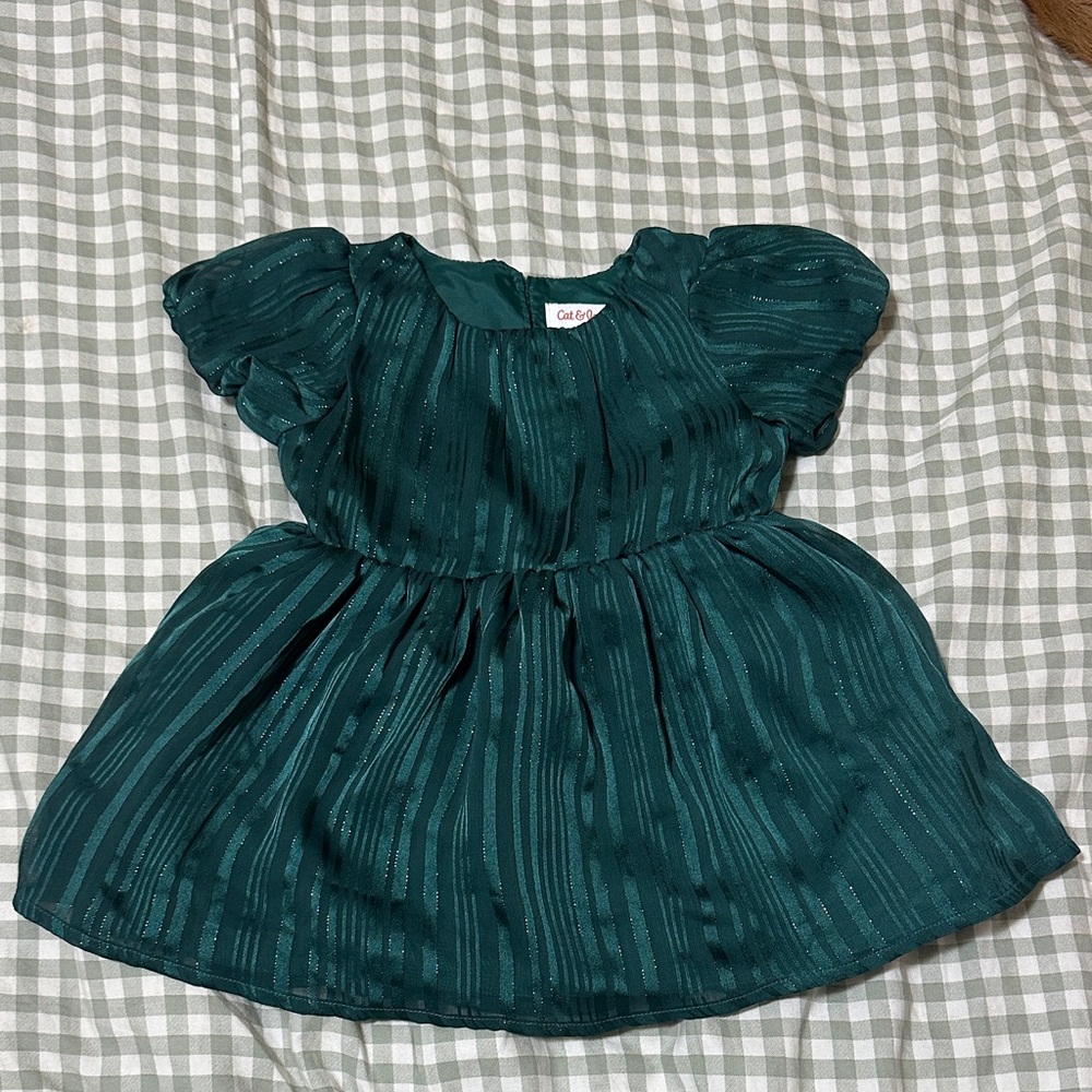 Cat & Jack green Christmas Dress